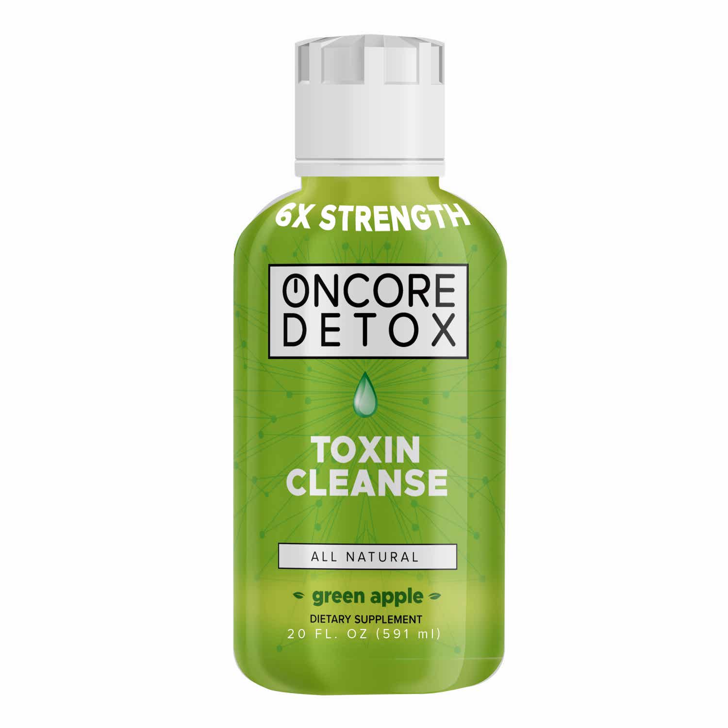 Oncore 6X Strength Drink, Green Apple, 20 fl oz