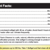 Oncore Detox Cleanse Ingredients Label Ingredient facts and directions for the Oncore Detox Toxin Cleanse soft gel